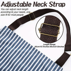 Adjustable Unisex Polyester Apron Solid Chef Waiter BBQ Apron with Pocket