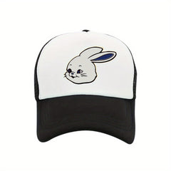 Rabbit Print Trucker Hat Baseball Cap