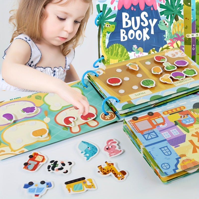 Interactive Busy Book for Sensory Activity Flash Cards