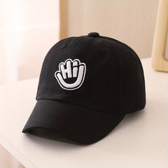 Kids Sunshade Breathable Baseball Cap with Letter Embroidery 48-52cm