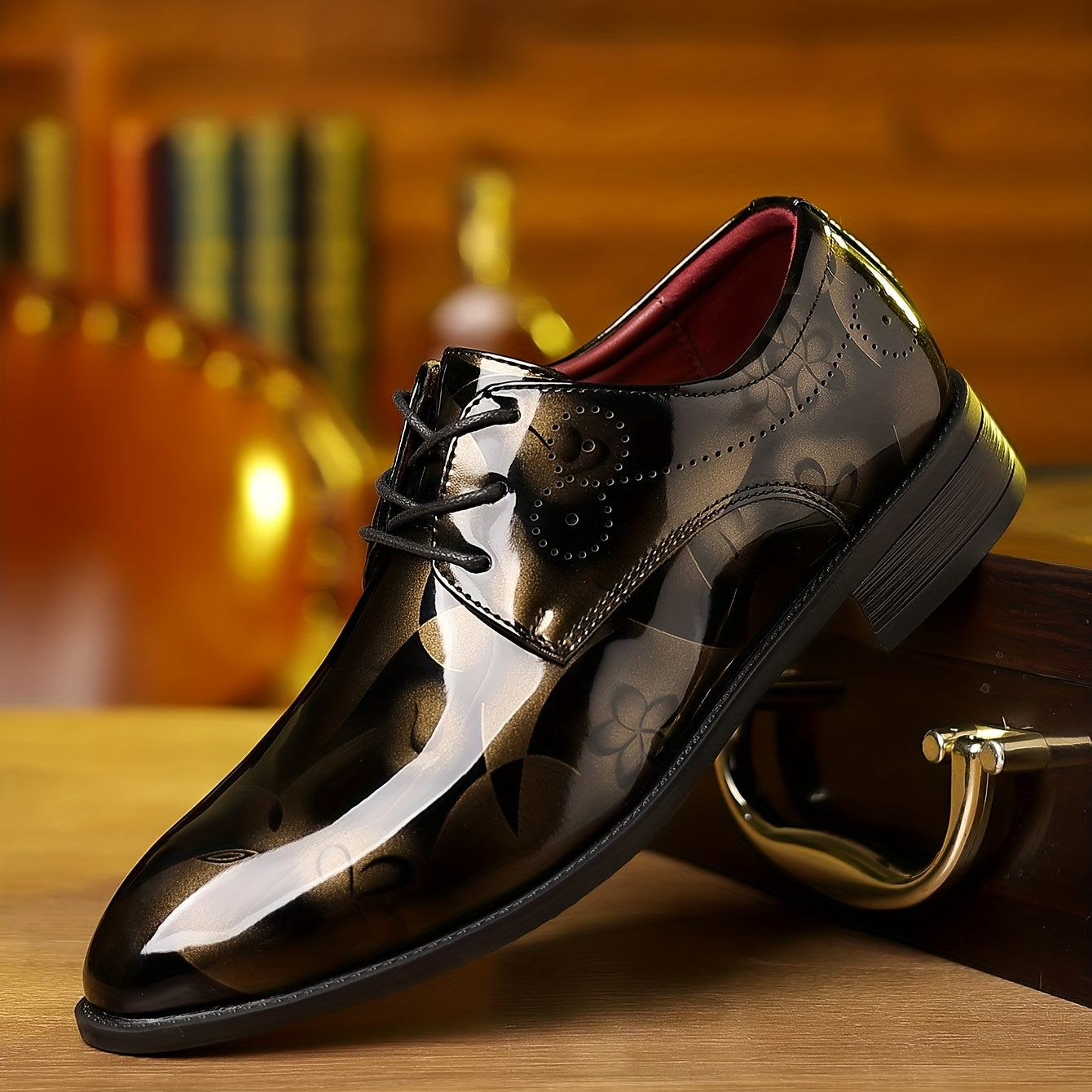 Men's Classic Lace Up Dress Shoes - Smart Casual Outdoor Walking Shoes