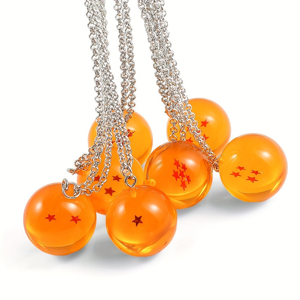 Resin Ball Pendant Necklace for Teen Boys and Girls