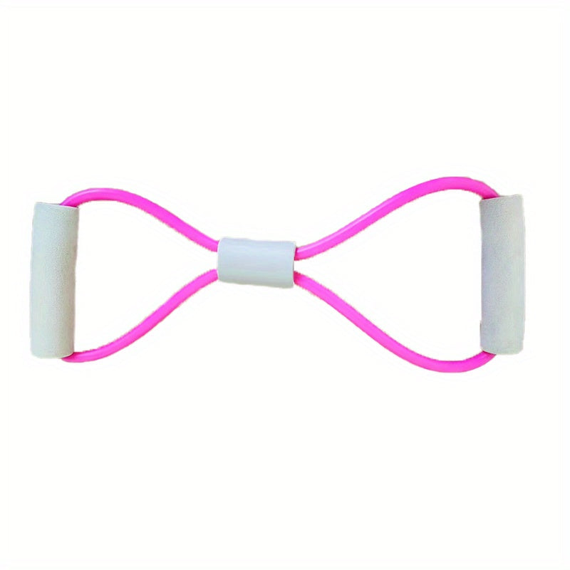 8-Shaped Resistance Band Foam Handle Elastic Tension for Home Gym Yoga Fitness