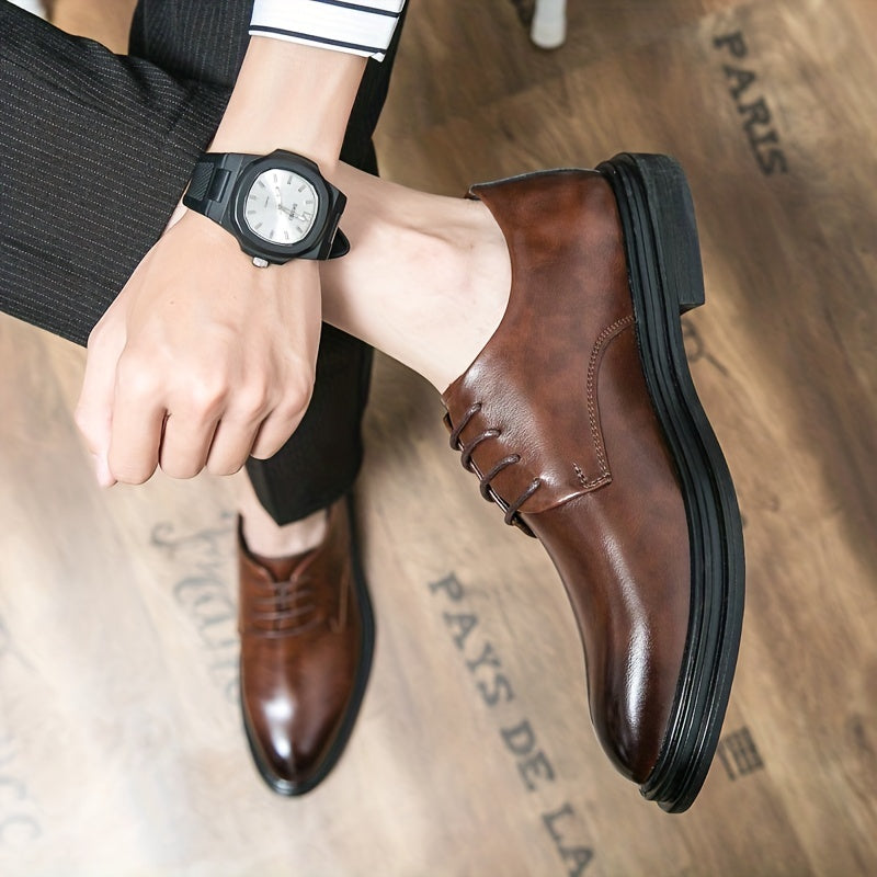 Men's Lace Up Dress Shoes Non Slip Formal Shoes for Wedding Party