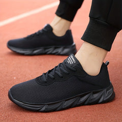 Men's Casual Lace-Up Sneakers Comfortable Walking Shoes