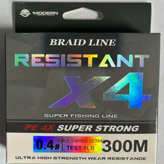 300M PE Braid Fishing Line 4 Strands 80LB Multifilament Cord