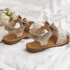 Girls Bowknot Open Toe Sandals Lightweight Indoor Outdoor Summer