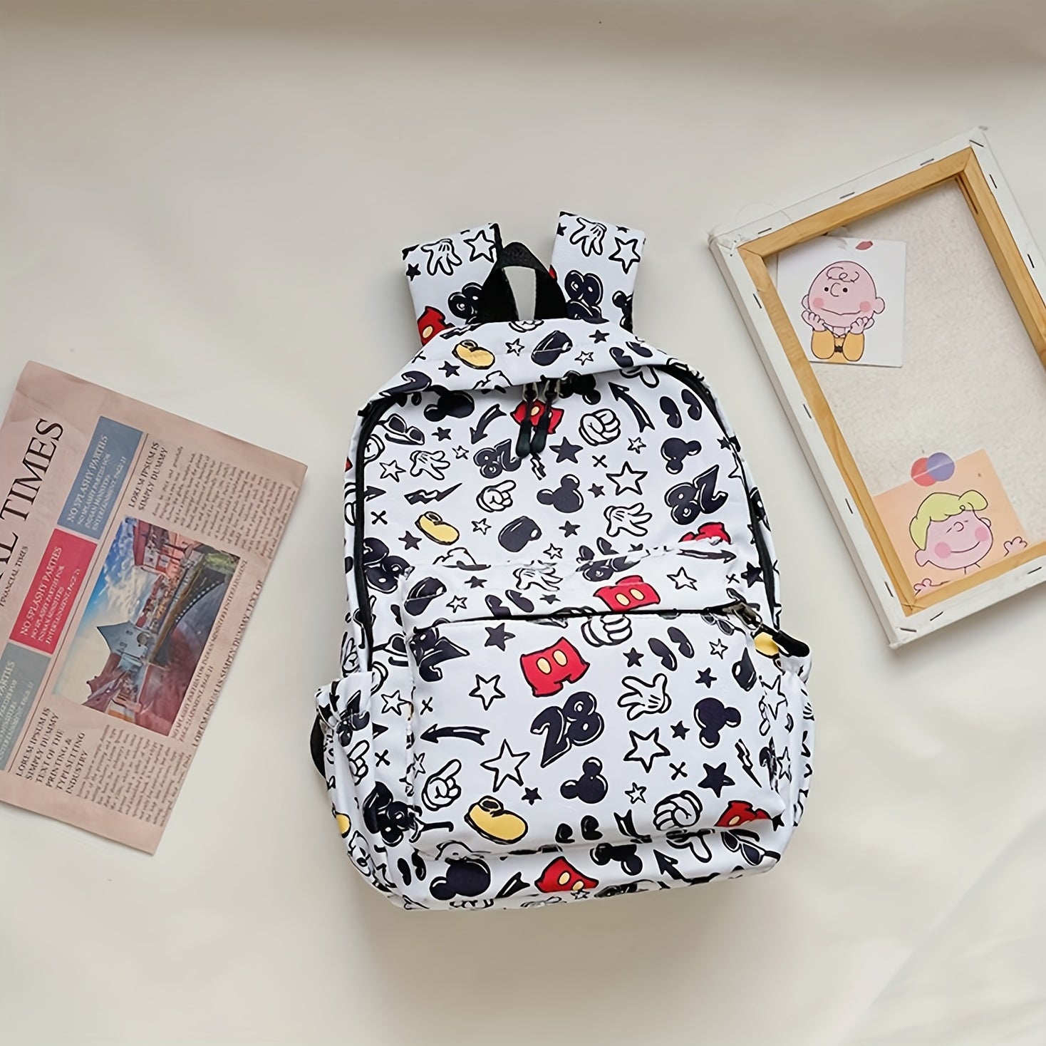 Cartoon Waterproof Lightweight Backpack School Bag