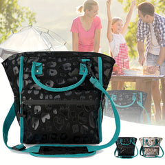 Leopard/Cow Print Insulated Lunch Bag for Office/School Outdoor Picnic