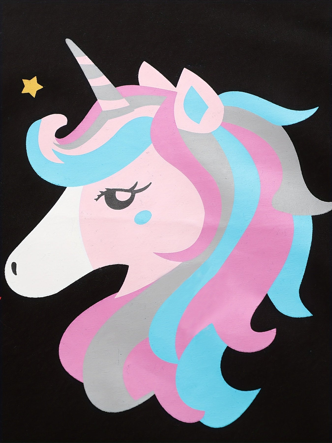 Cartoon Pony Print T Shirt for Kids - Comfy Summer Top
