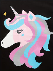 Cartoon Pony Print T Shirt for Kids - Comfy Summer Top