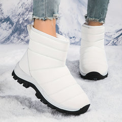 Waterproof Plush Lined Furry Thermal Snow Boots Fall Winter Keep Warm