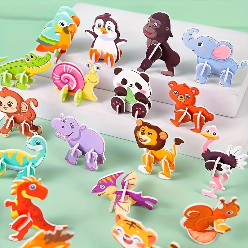 30pcs 3D Paper Puzzle Animals for Halloween Christmas Birthdays & Parties Festi