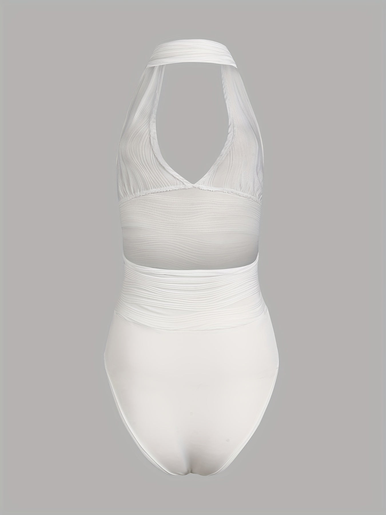 Sexy Deep V Neck Halter Bodysuit for Summer