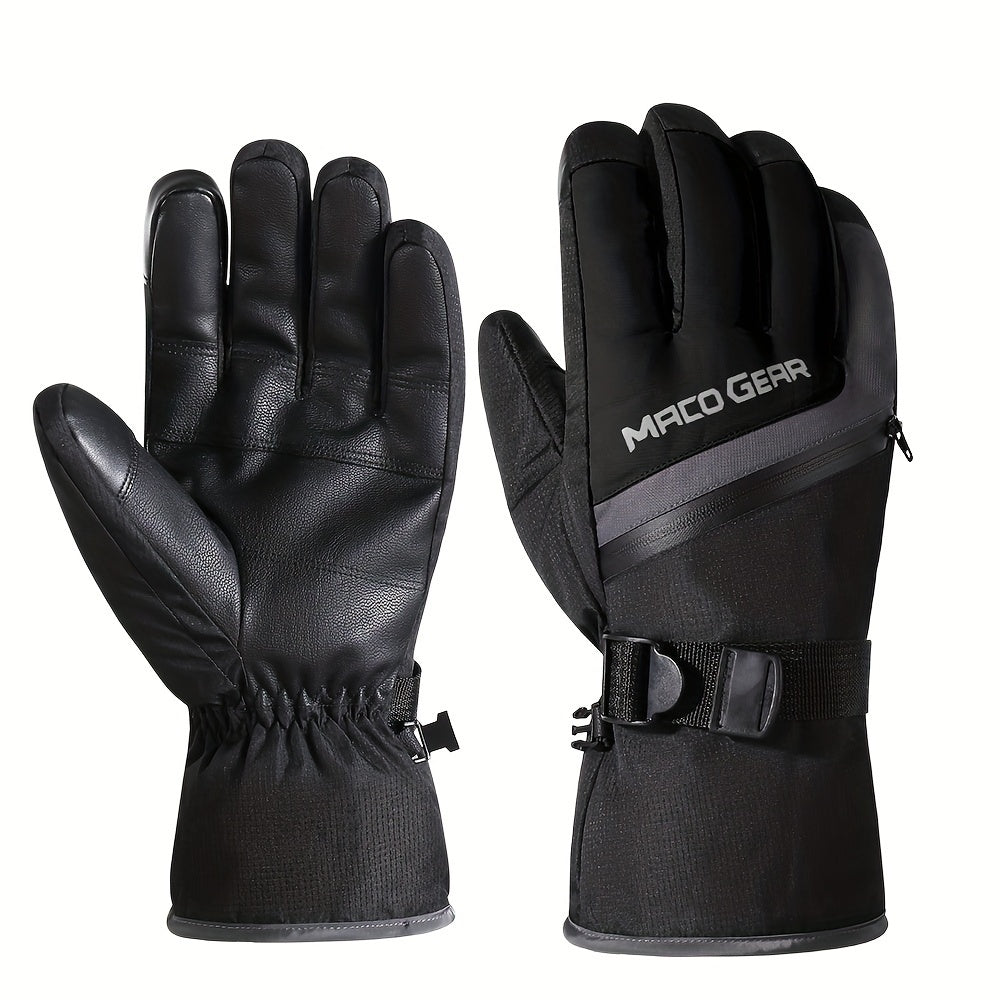 MVPTOO Winter Skiing Full Finger Gloves Touch Screen Outdoor Snowmobile Thermal