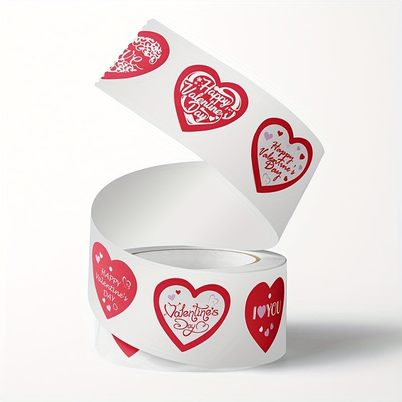 500pcs Red Love Birthday Thank You Sealing Sticker