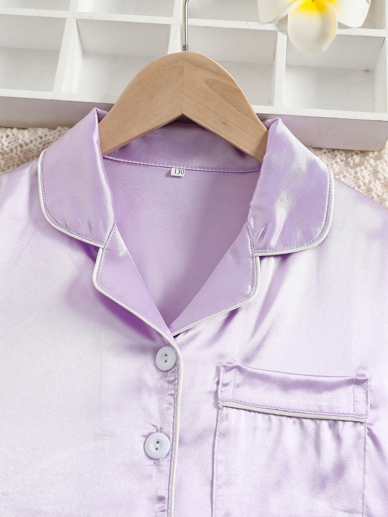 2pcs Girls Long sleeved Trousers Loungewear Set