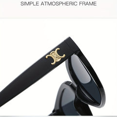 Men's Large Square Frame Vintage PC Glasses