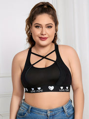 Plus Size Sports Bra Women's Gym Fitness Bra