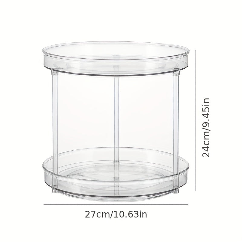 1pc 1 2 3 Layer 25 4 Cm Clear Non Skid Lazy Susan Organizers Turntable Rack
