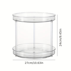 1pc 1 2 3 Layer 25 4 Cm Clear Non Skid Lazy Susan Organizers Turntable Rack