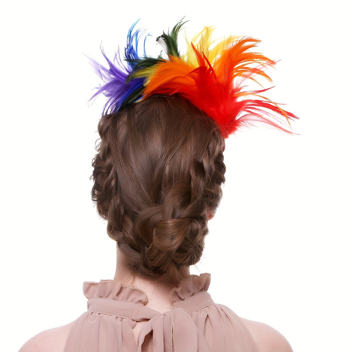 Faux Feather Headband Party Headdress Women's Hair Accessories