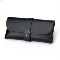 Men's PVC Leather Glasses Case Soft Bag for Outgoing