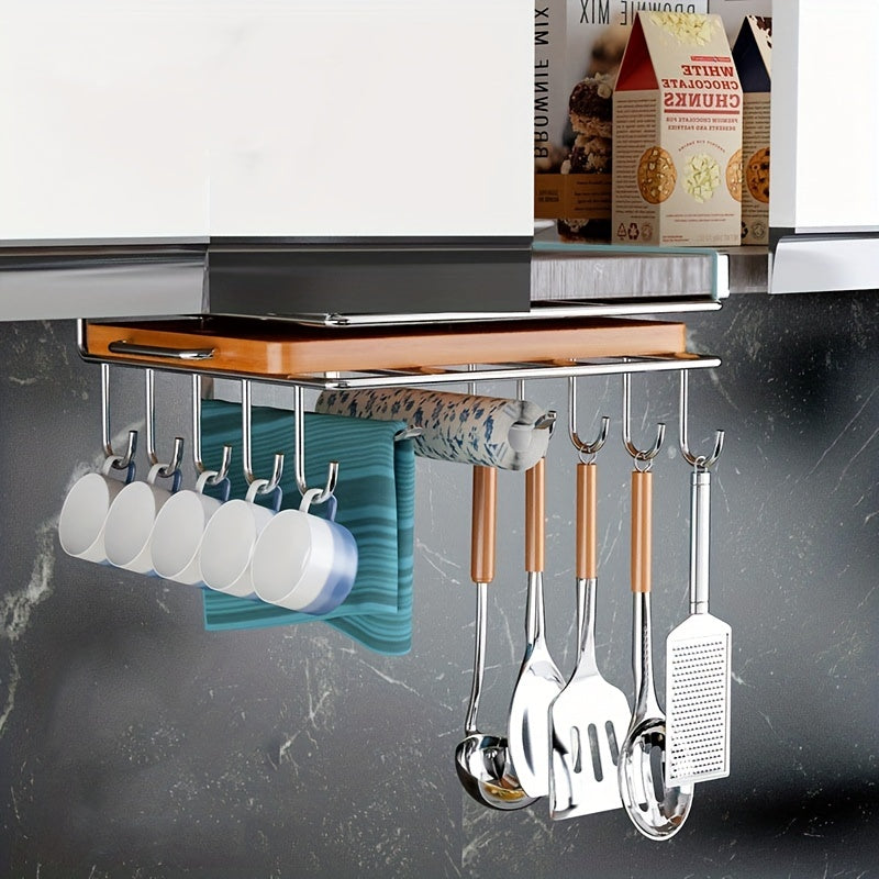 Mug Hooks Under Cabinet Coffee Cups Holder Kitchen Utensil Hooks