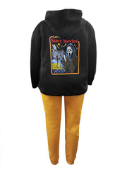 Halloween Gothic Outfits Set Women's Plus Slogan Graphic Print Hoodie