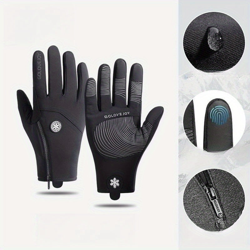 Waterproof Windproof Touch Screen Warm Gloves for Mountaineering Skiing Cycling