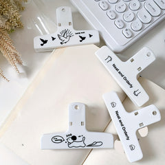 Creative Minimalism Magnet Office Journal Clip 4pcs