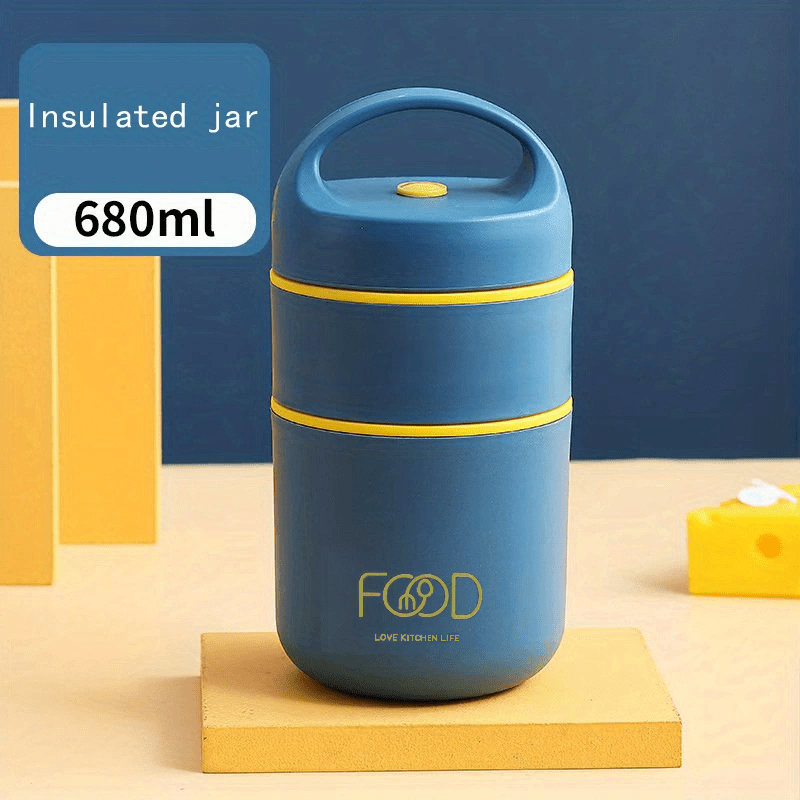 Stainless Steel Lunch Flask Vacuum Insulated Soup Cup Leak Proof