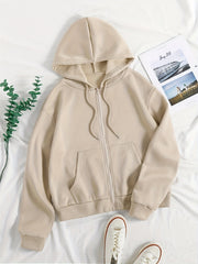 Winter Plus Fleece Coat Women's Hooded Sweatshirt