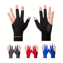 4pcs Set High Elastic Billiard Gloves, Anti Slip Snooker Gloves