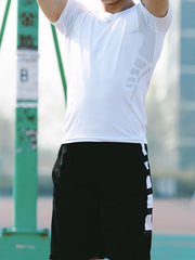 Men's Compression Shirt Short Sleeve Cold Weather Baselayer Undershirt