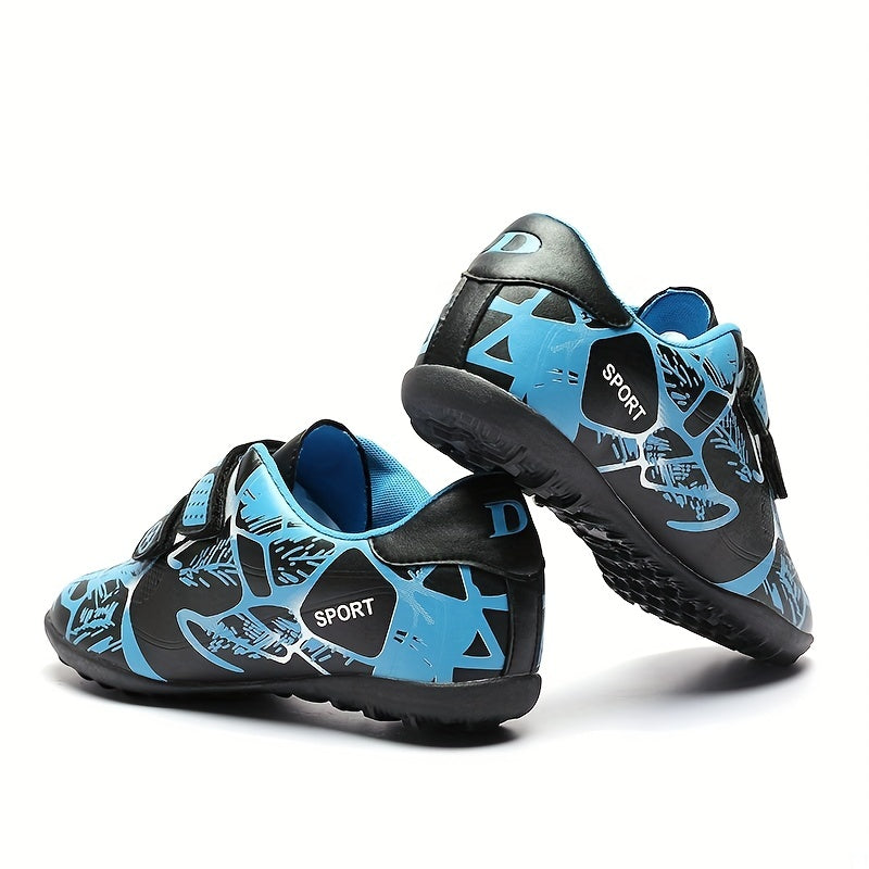 Kids Turf Football Boots Anti Skid Hook Loop Fastener Breathable