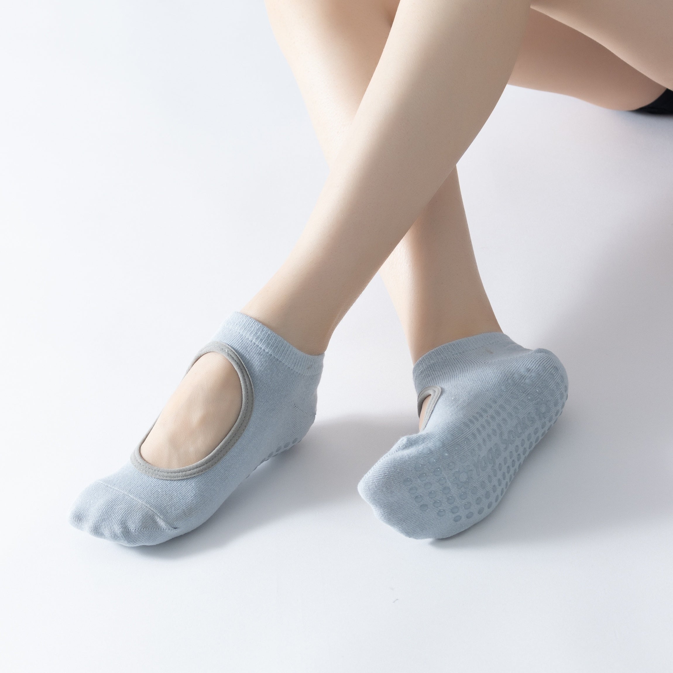 Breathable Yoga Socks Closed Toe Non-Slip Sports Barre Ballet Pilates Socks
