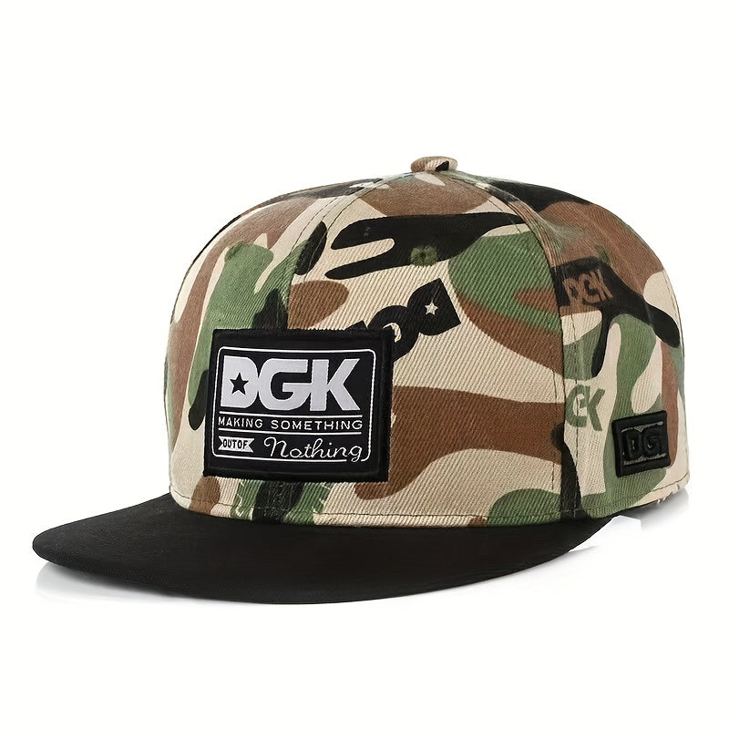 Men's Hip Hop Flat Brim Hat Sun Shade Golf Cap