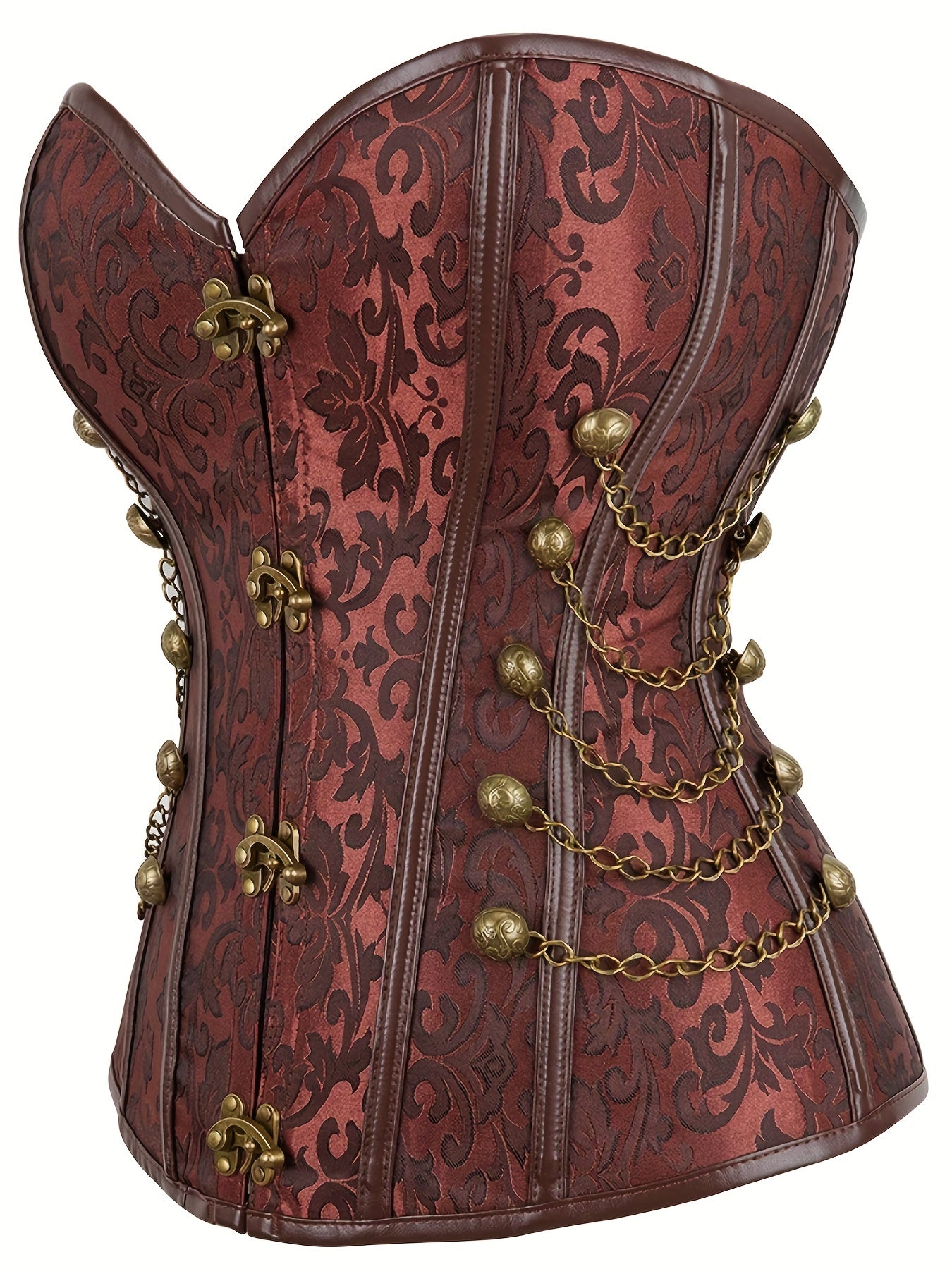 Strapless Corset Tummy Control Lace Up Body Shaper