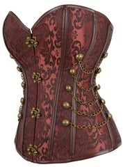 Strapless Corset Tummy Control Lace Up Body Shaper