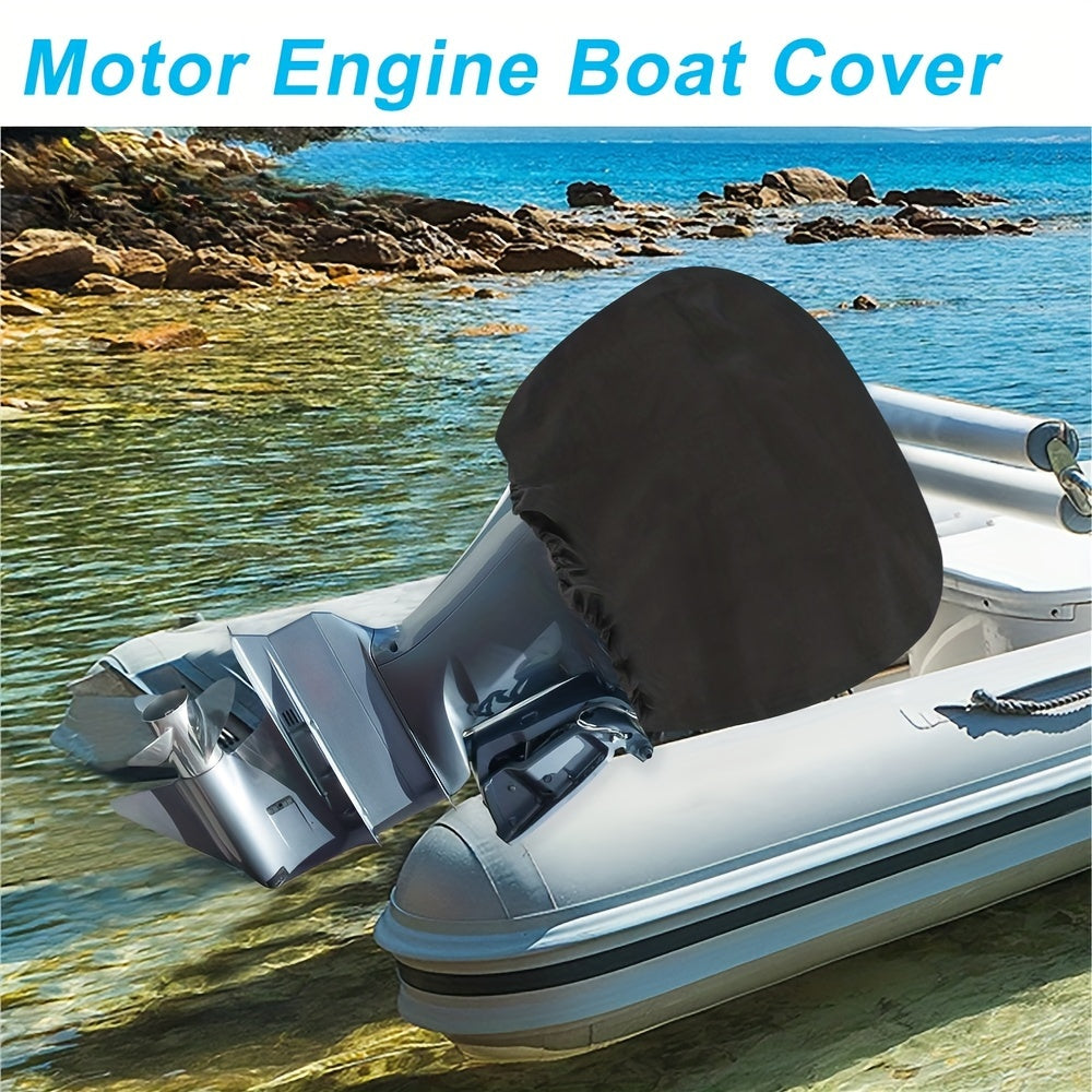 Boat Motor Engine Cover 210D Oxford Cloth Sunscreen Waterproof Protective