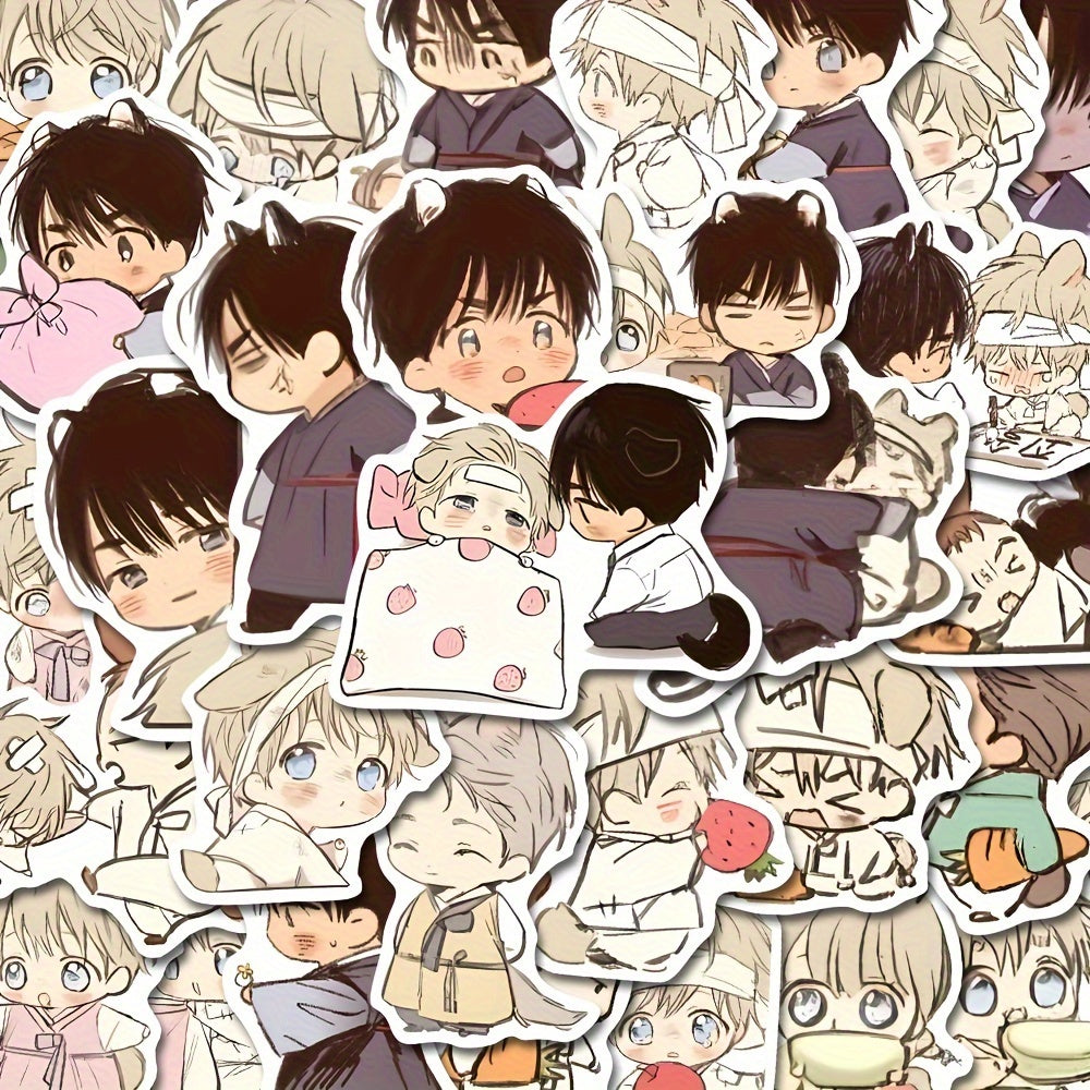 60pcs Comic Anime Waterproof Stickers for Laptop Luggage Bike Notebook Helmet