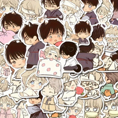 60pcs Comic Anime Waterproof Stickers for Laptop Luggage Bike Notebook Helmet