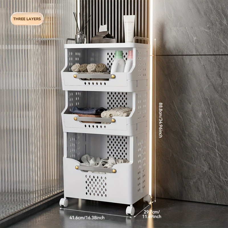 1pc Laundry Basket Clothes Storage Bathroom Decor