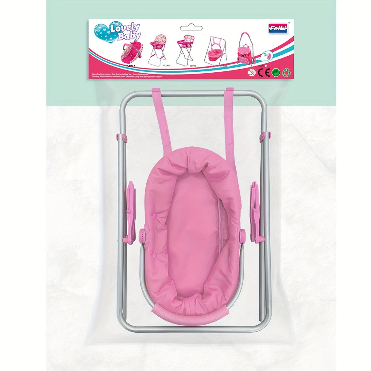 Doll Swing Cradle Toy - Christmas/Halloween Gift - Random Pattern