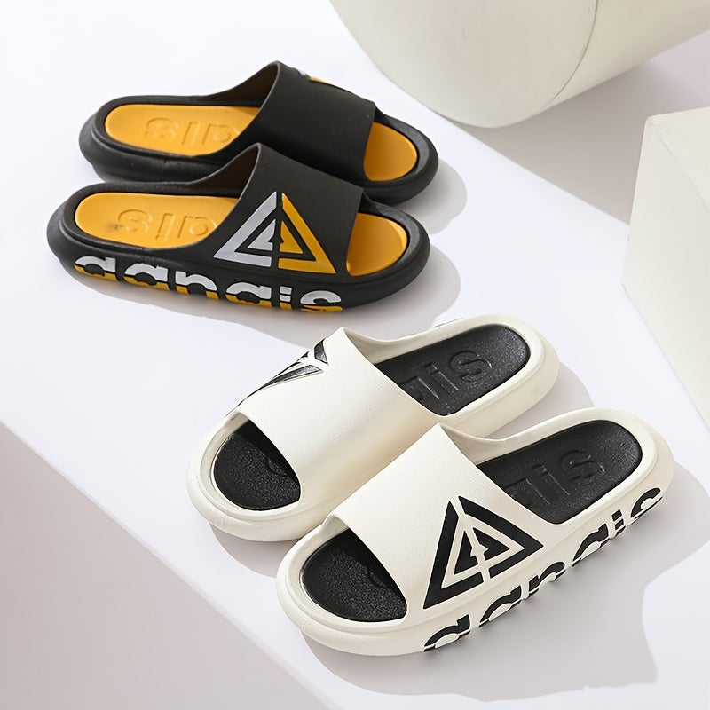 Men's Lightweight PVC Slides Non Slip House Shoes Indoor Outdoor Shower