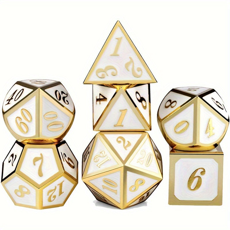 7pcs Slanted Digital Dice For Outdoor Desktop Entertainment