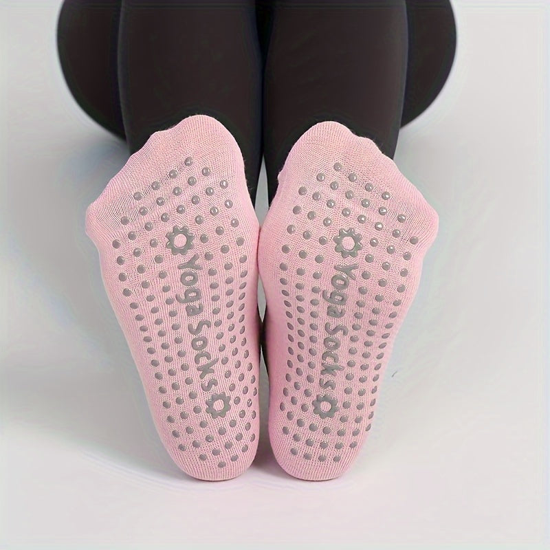 Women's Cross Strap Yoga Socks With Grips - Ideal for Pilates Barre Bal