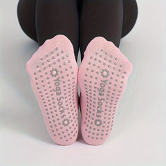 Women's Cross Strap Yoga Socks With Grips - Ideal for Pilates Barre Bal