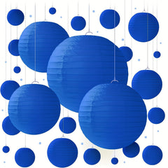 25pcs Dark Paper Lantern Set for Birthdays, Weddings, Special Occasions